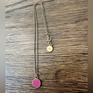 RARE Marc by Marc Jacobs Pink Logo Necklace